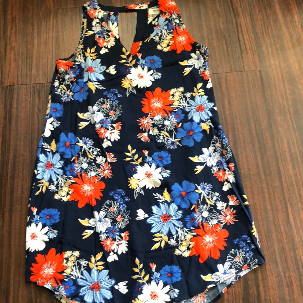 Old Navy Sleeveless Floral Dress-Sz Large